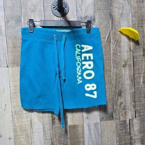Aeropostale Vintage Y2K Turquoise Sweat Shorts